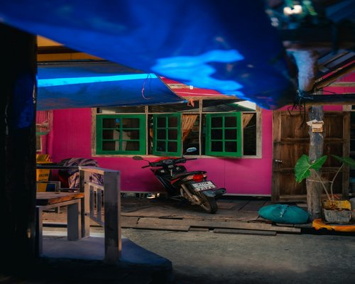 Quiet evening at home after work in Thailand